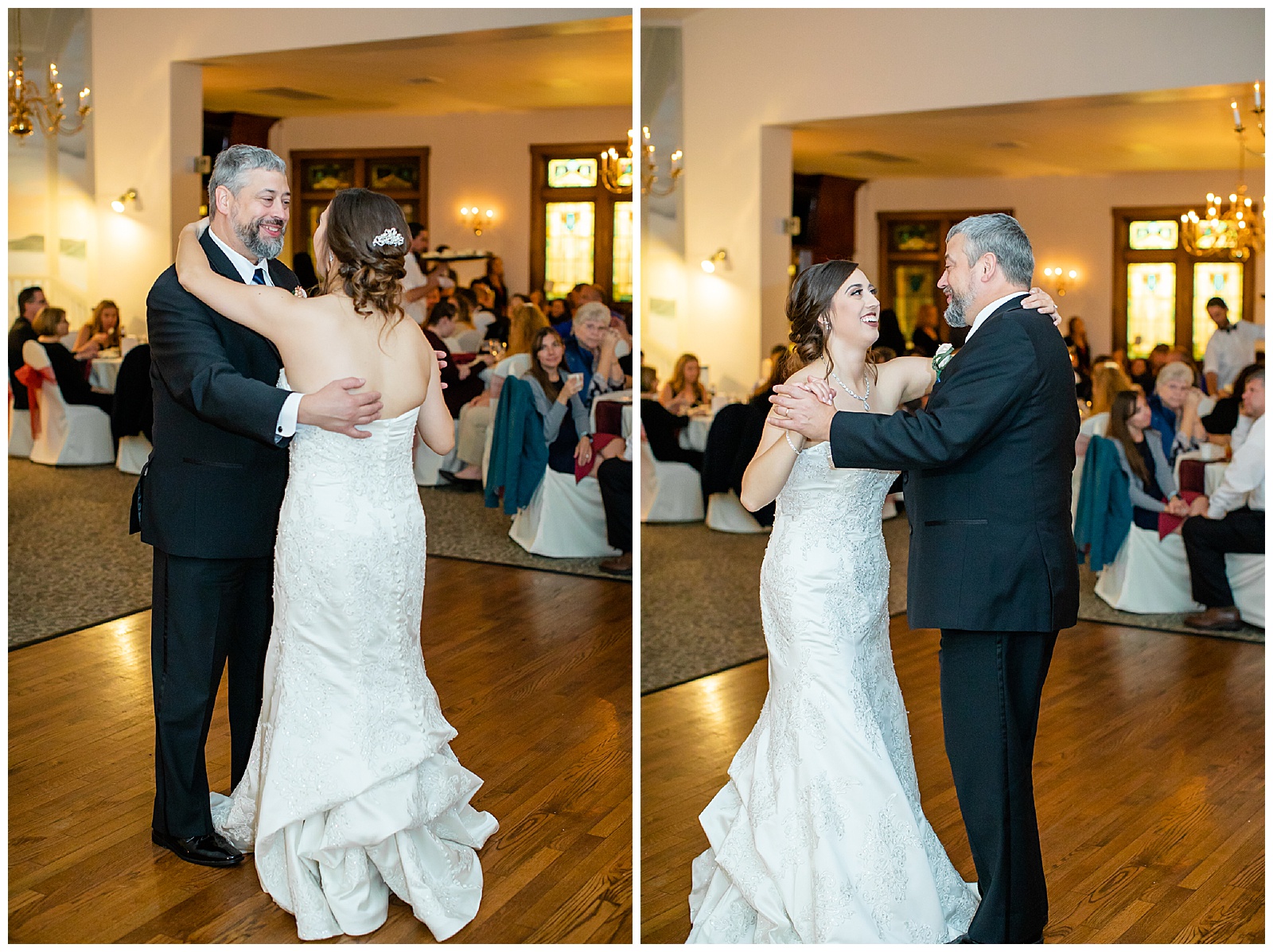 Father and daughter wedding dance at The Camelot Banquet Hall