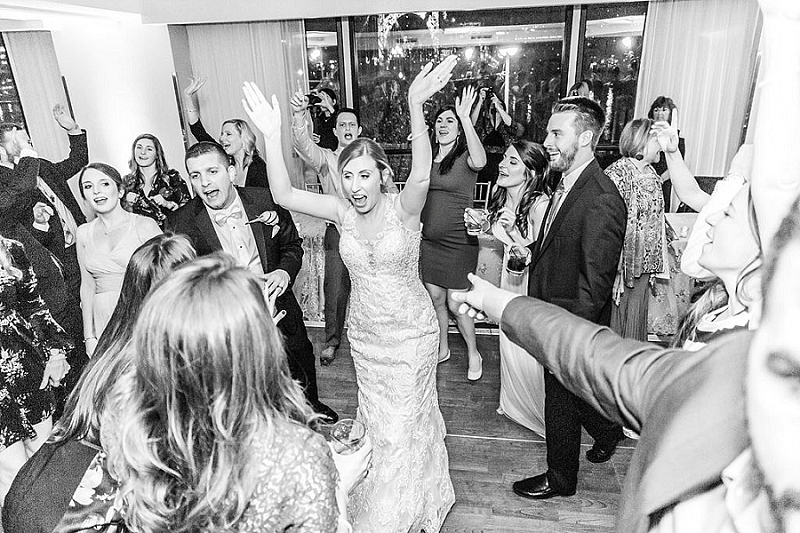 bride dancing at reception of pittsburgh hotel wedding