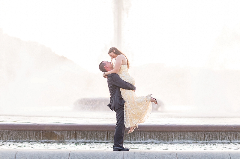 point state park engagement photos