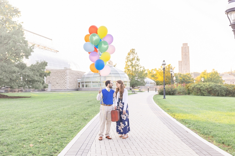 up styled engagement session